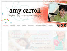Tablet Screenshot of amycarroll.org